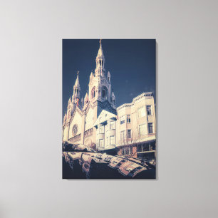 Kathedrale und Stadtbild Leinwanddruck