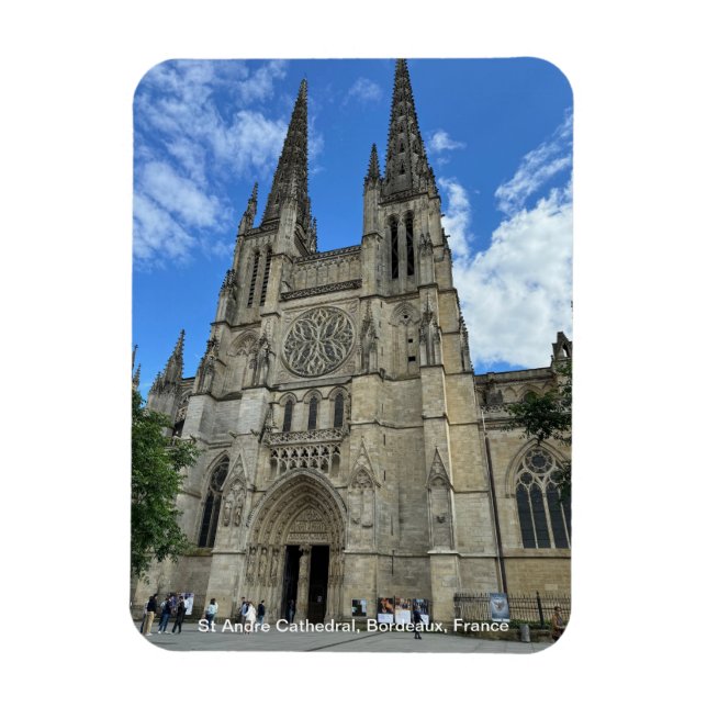 Kathedrale von Bordeaux (Saint-André de Bordeaux) Magnet (Vertikal)