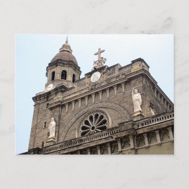 Kathedrale von Manila Postkarte (Vorderseite)