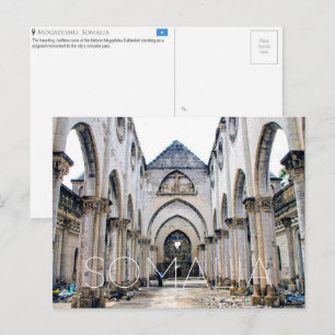 Kathedrale von Mogadischu, Somalia Reise-Postkarte Postkarte