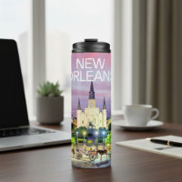 Kathedrale von New Orleans Reise-Thermal-Tumbler