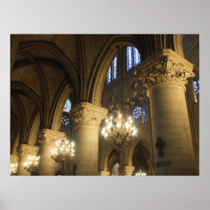 Kathedrale von Notre Dame, Paris, Frankreich Poster