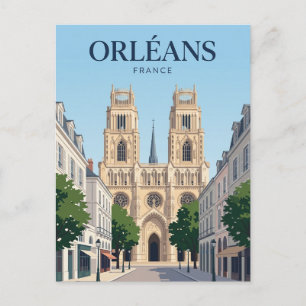 Kathedrale von Orléans Frankreich Postkarte