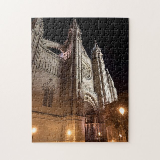 Kathedrale von Palma de Mallorca am Abend - Spanie (Vertikal)