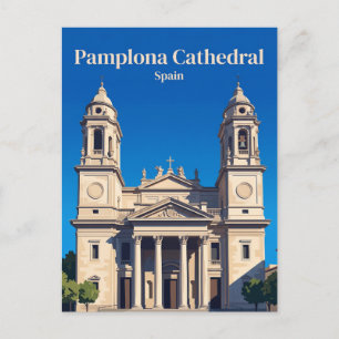 Kathedrale von Pamplona Spanien Postkarte