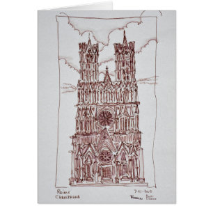 Kathedrale von Reims Champagne Region, Frankreic