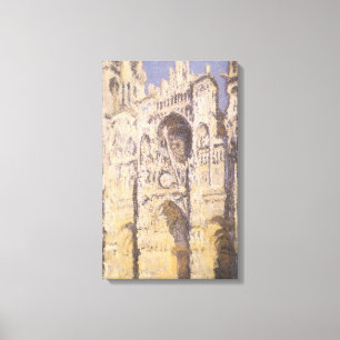 Kathedrale von Rouen, Harmonie in Blau und Gold vo Leinwanddruck