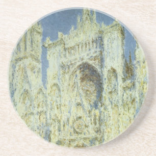 Kathedrale von Rouen, Westfassade, Sonnenlicht, Cl Sandstein Untersetzer
