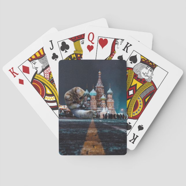 Kathedrale von Saint Basil und Hosico Spielkarten (Rückseite)