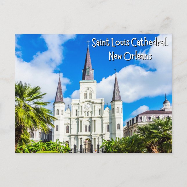 Kathedrale von Saint-Louis in New Orleans Louisian Postkarte (Vorderseite)