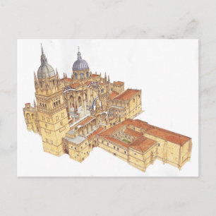 Kathedrale von Salamanca. Spanien Postkarte