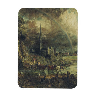 Kathedrale von Salisbury aus den Meadows Magnet