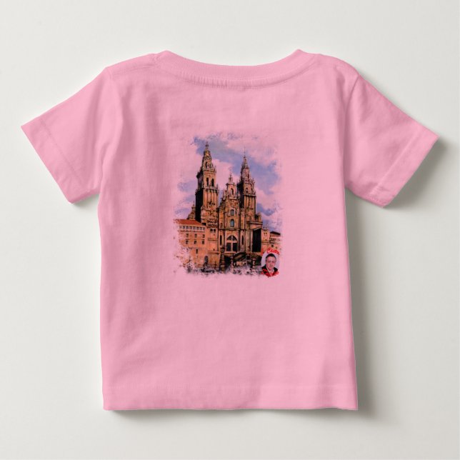Kathedrale von Santiago Compostela Von ,(Zu Baby T-shirt (Rückseite)