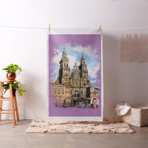 Kathedrale von Santiago Compostela Von ,(Zu Stoff