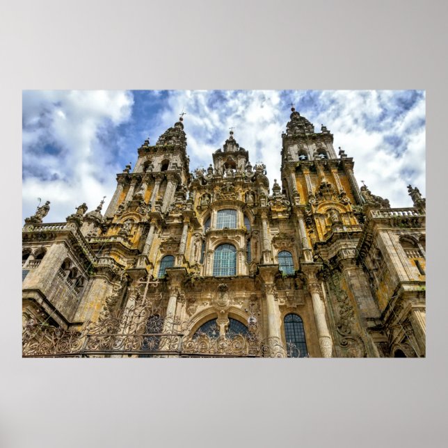 Kathedrale von Santiago de Compostela Poster (Vorne)
