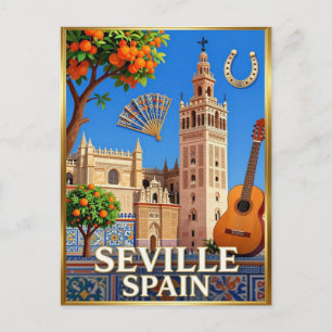 Kathedrale von Sevilla Giralda Andalusien Postkarte