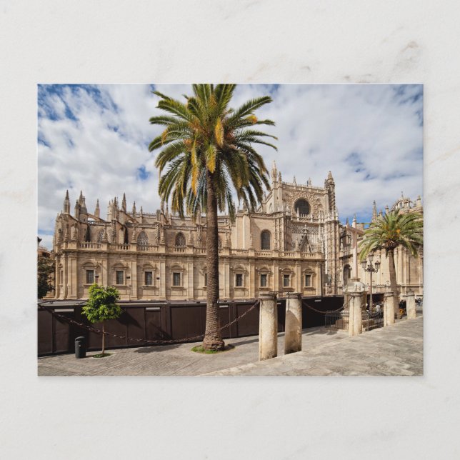 Kathedrale von Sevilla in Spanien Postkarte (Vorderseite)