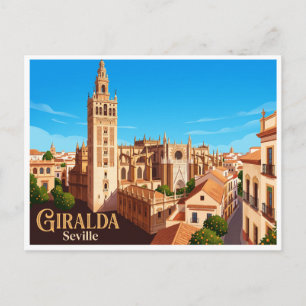 Kathedrale von Sevilla und Giralda Spanien Postkarte