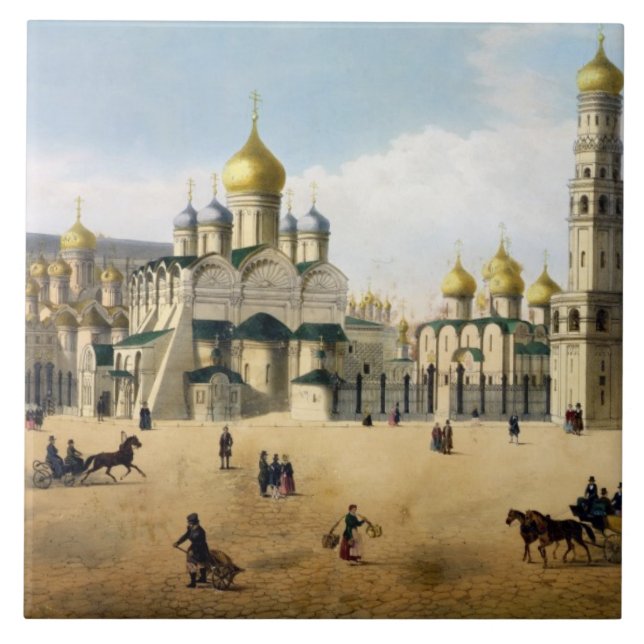 Kathedralen der Ankündigung und des Erzengels, Fliese (Vorderseite)