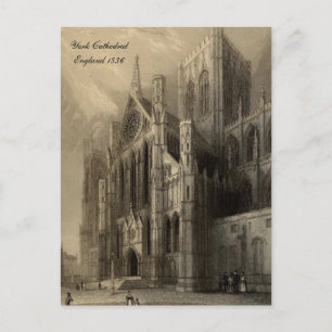 Kathedralen der England Serie: York 1836 Postkarte