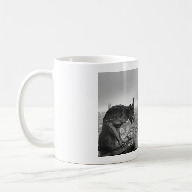 Kathedralen-Notre- Damewasserspeierkaffee-Tasse Kaffeetasse (Links)
