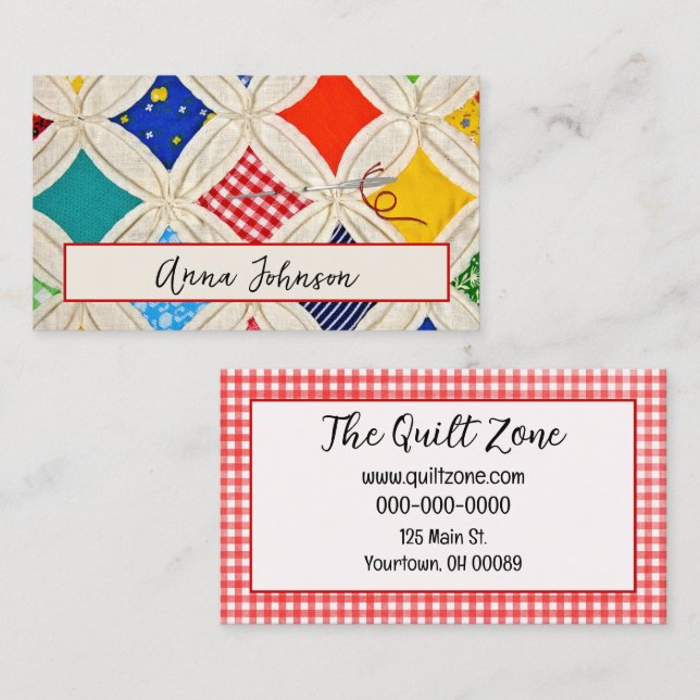 Kathedralfenster mit Nadel Visitenkarte (Vorne/Hinten)