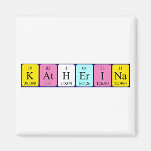 Katherina-Magnet für den periodischen Tabellenname Magnet