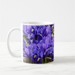 Katherine Hodgkin Irises Lila Frühlingsfloral Kaffeetasse