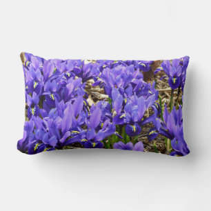Katherine Hodgkin Irises Lila Frühlingsfloral Lendenkissen