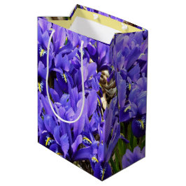 Katherine Hodgkin Irises Lila Frühlingsfloral Mittlere Geschenktüte