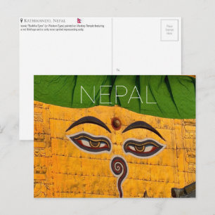 Kathmandu, Nepal Reise-Postkarte Postkarte