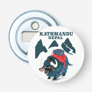 Kathmandu Nepal Reiseplakat Flaschenöffner