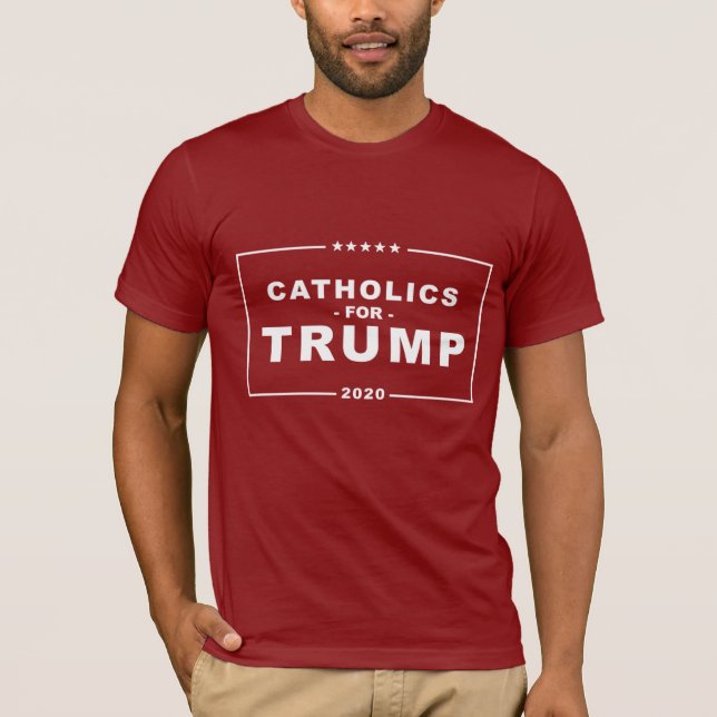 KATHOLIKEN FÜR TRUMP 2020 T-Shirt (Vorderseite)