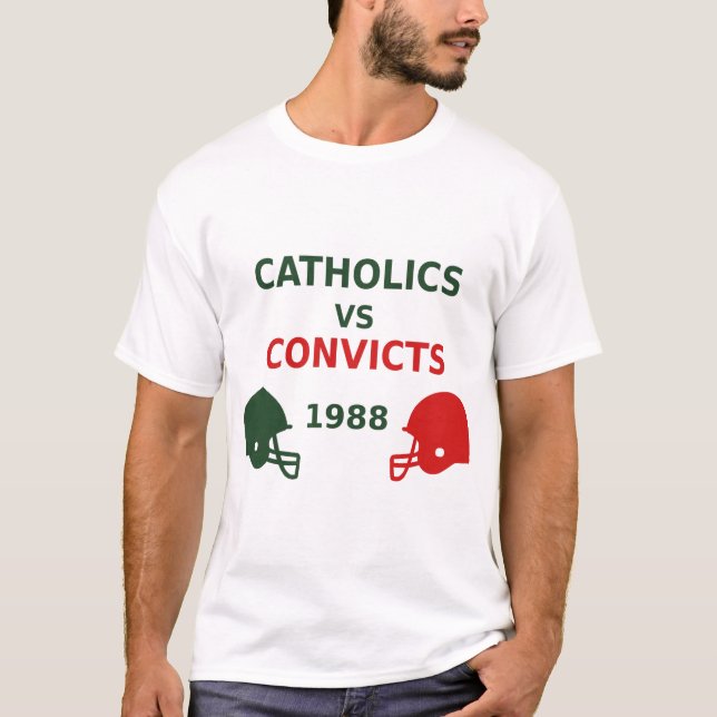 Katholiken gegen Verurteilungen T-Shirt (Vorderseite)
