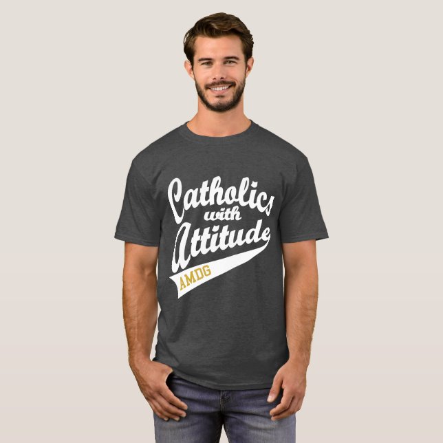Katholiken mit Höflichkeit T-Shirt (Vorne ganz)