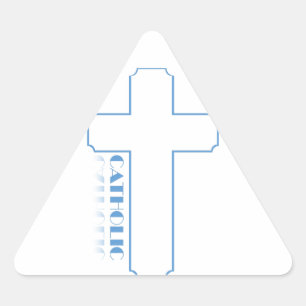 katholisch dreieckiger aufkleber