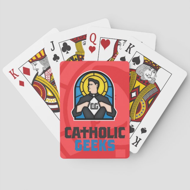 Katholische Aussenseiter-Spielkarten Spielkarten (Rückseite)