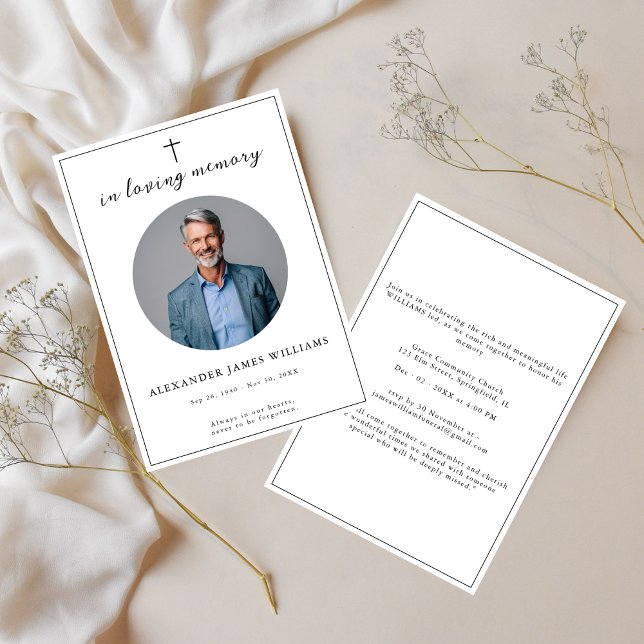 katholische Beerdigung im Foto der Erinnerung Einladung (Von Creator hochgeladen)