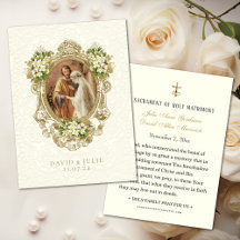 Katholische Blütengolden Hochzeit der Heiligen Kar