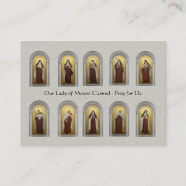 Katholische Carmelite Visitenkarte