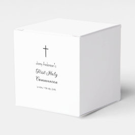 Katholische erste heilige Kommunion einfache QR mi Geschenkschachtel