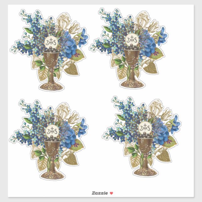 Katholische Eucharistin Gesegnetes Sacrament Blora Aufkleber (Blatt)