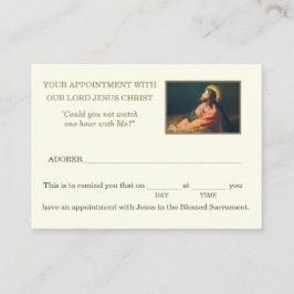 Katholische Eucharistische Bewunderung Jesus Ernen Visitenkarte