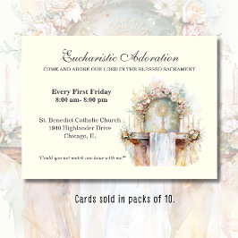 Katholische Eucharistische Bewunderung Jesus Gebet Platzkarte
