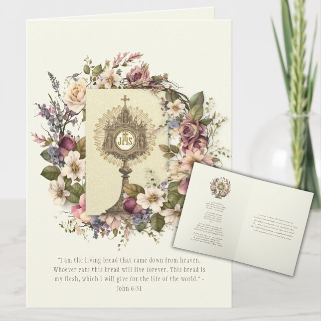 Katholische Eucharistische Host-Skripte Gebet Karte (Von Creator hochgeladen)