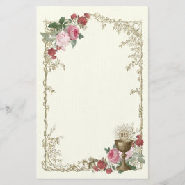 Katholische Eucharistische Rose & Chalice Communit Briefpapier