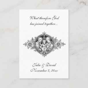 Katholische Gastgeschenk Hochzeit Heilige Familien Visitenkarte