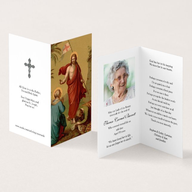 Katholische Gebets-Karten | Christus hat Visitenkarten (Innenseite und Außenseite)
