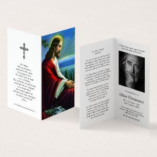 Katholische Gebetskarte   Jesus Christus beten