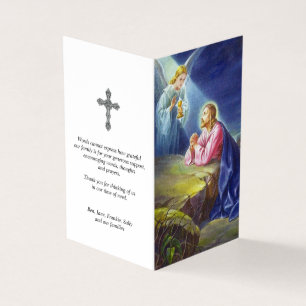 Katholische Gebetskarte   Jesus Christus Gebet 1 Visitenkarten